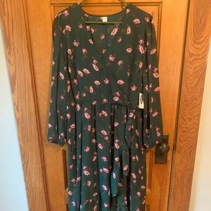 NWT “Wrap” Ruffle Dress